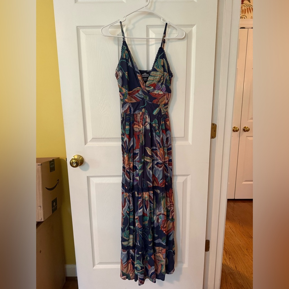 Angie Multicolor Floral Maxi Dress
